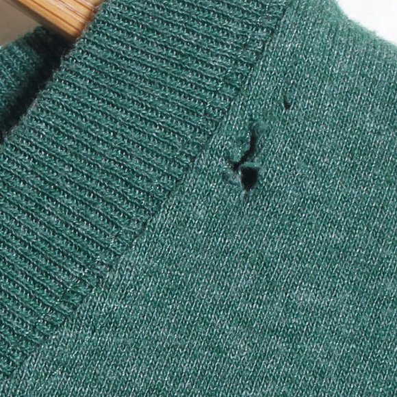 Carhartt Shirt Men 2XL Green Loose Fit Pocket Tee w/ Hole - Picture 5 of 8